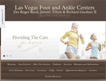 Tablet Screenshot of lasvegasfootandankle.com